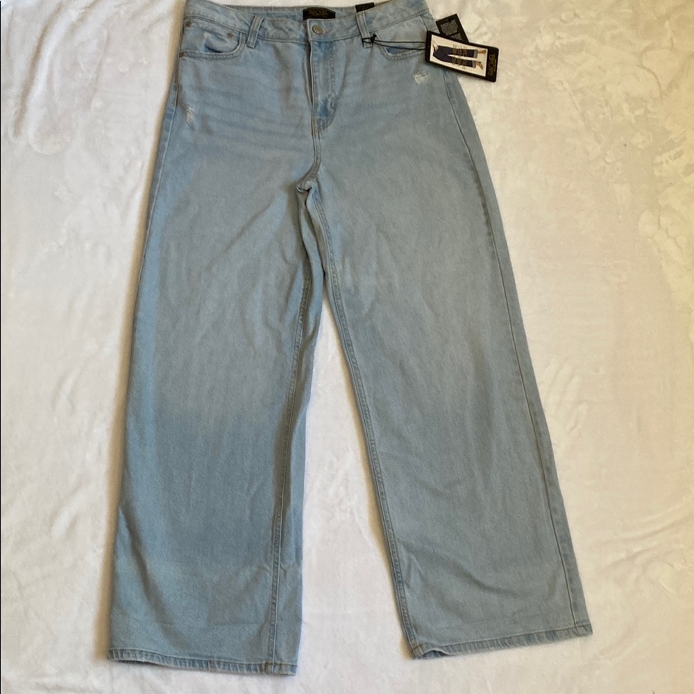 RACHEL ROY Light Blue Wide-Leg Jeans